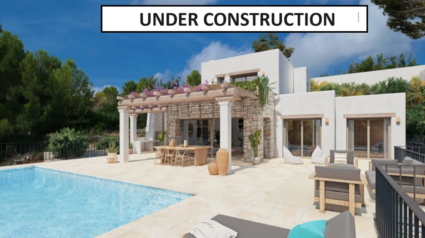 Chalet de estilo ibicenco en venta en Pedreguer