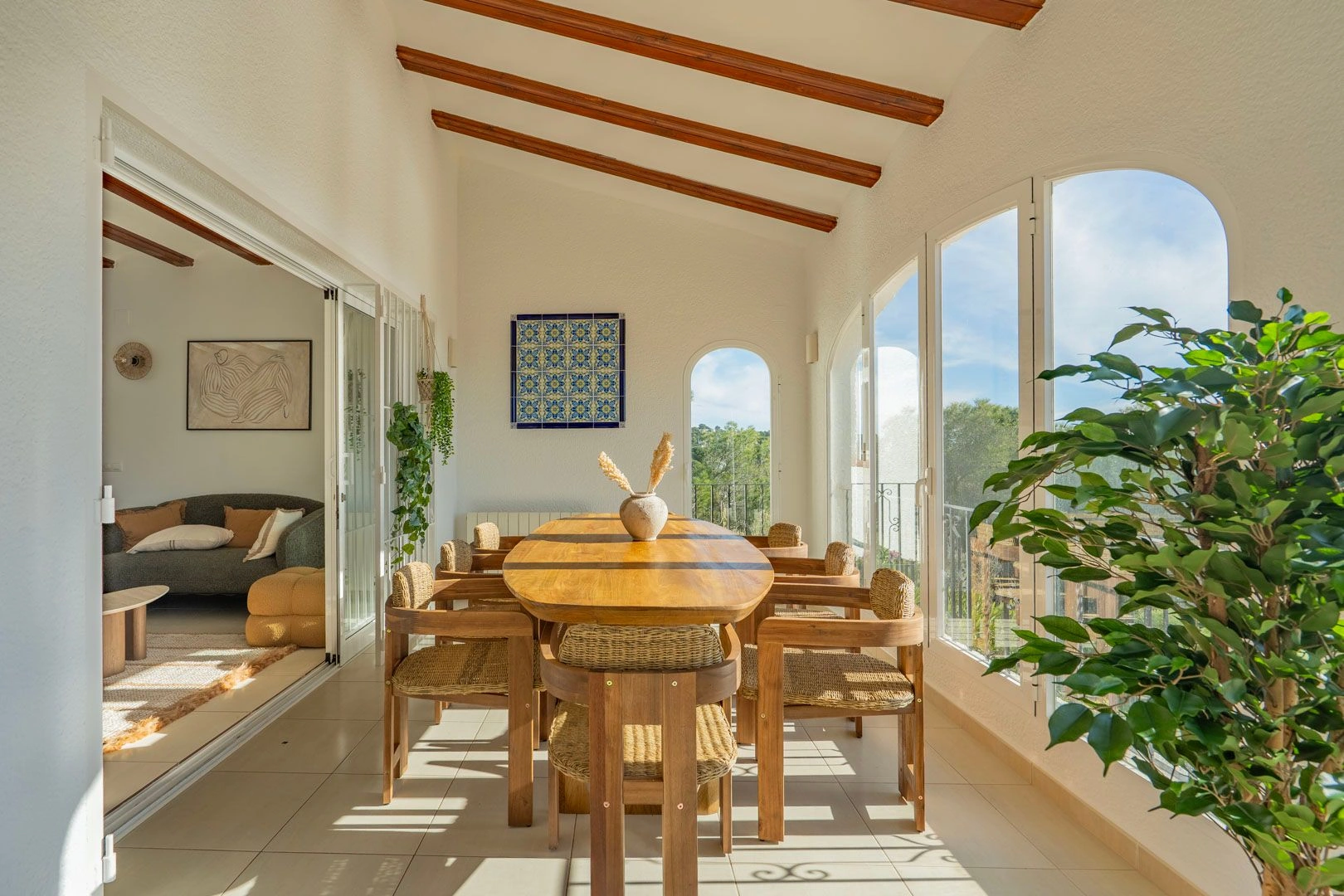 Traditionele villa met schitterend uitzicht op zee te koop in Ambolo, Jávea