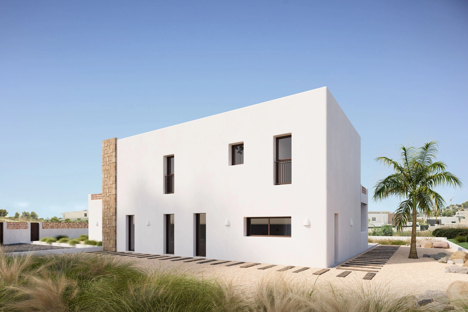 Proyecto de villa moderna con licencia a la venta en Moraira