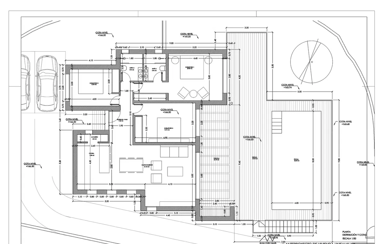 Proyecto de villa moderna en venta en Monte Solana II, Pedreguer