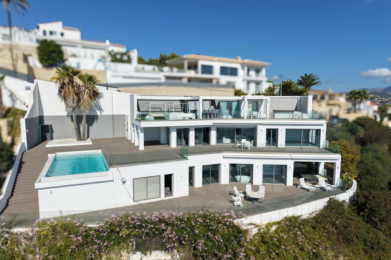 AR56112 - Villa moderna con vista panoramica sul mare in vendita a Moraira.