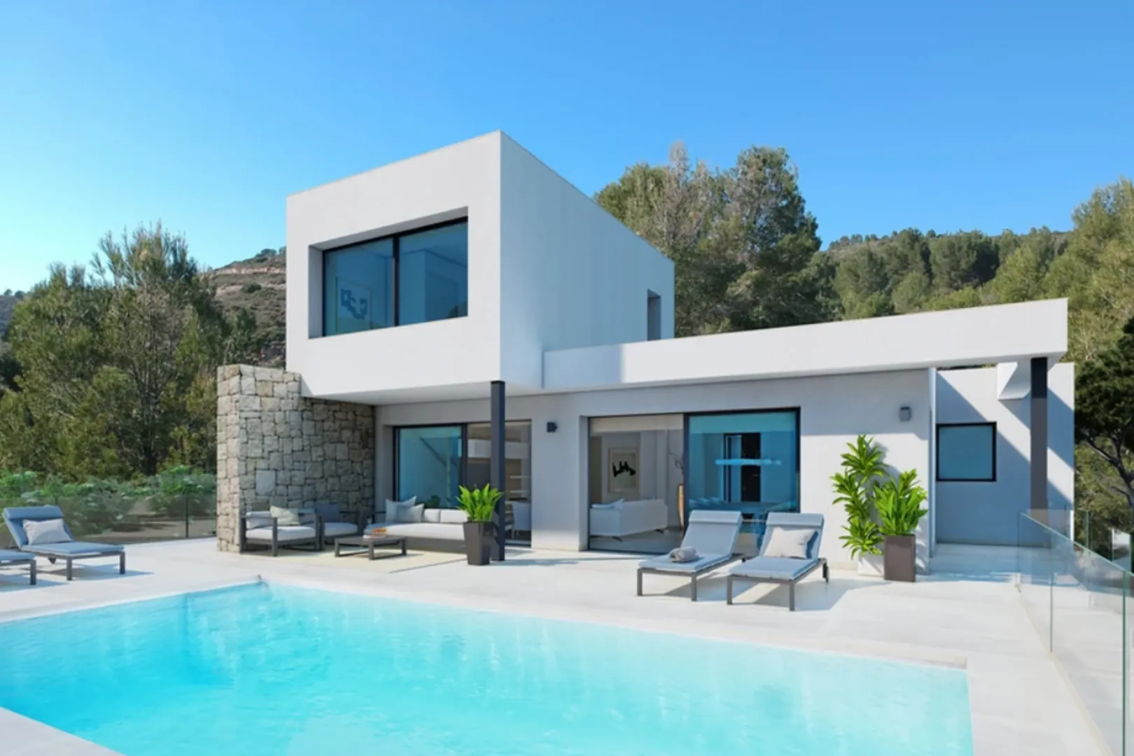 AR56720 - Proyecto de villa moderna en venta en Monte Solana II, Pedreguer.