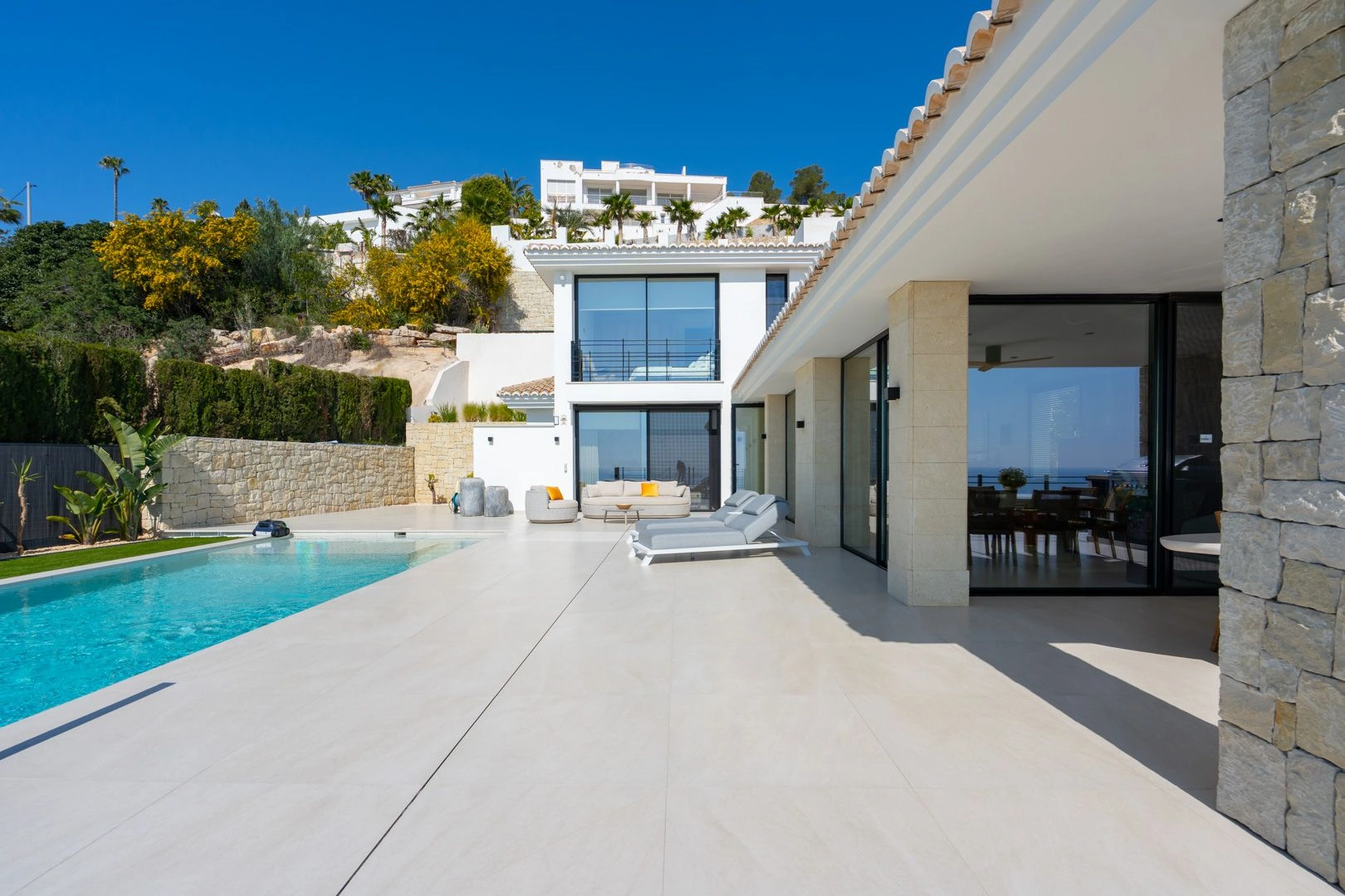 Impresionante villa mediterránea de lujo con vistas al mar en venta en Benissa