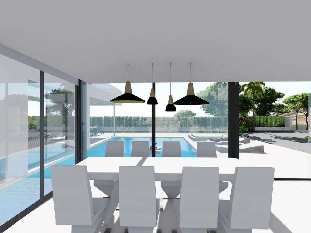 Moderna villa de nueva construcción con vistas al mar en venta en Calpe