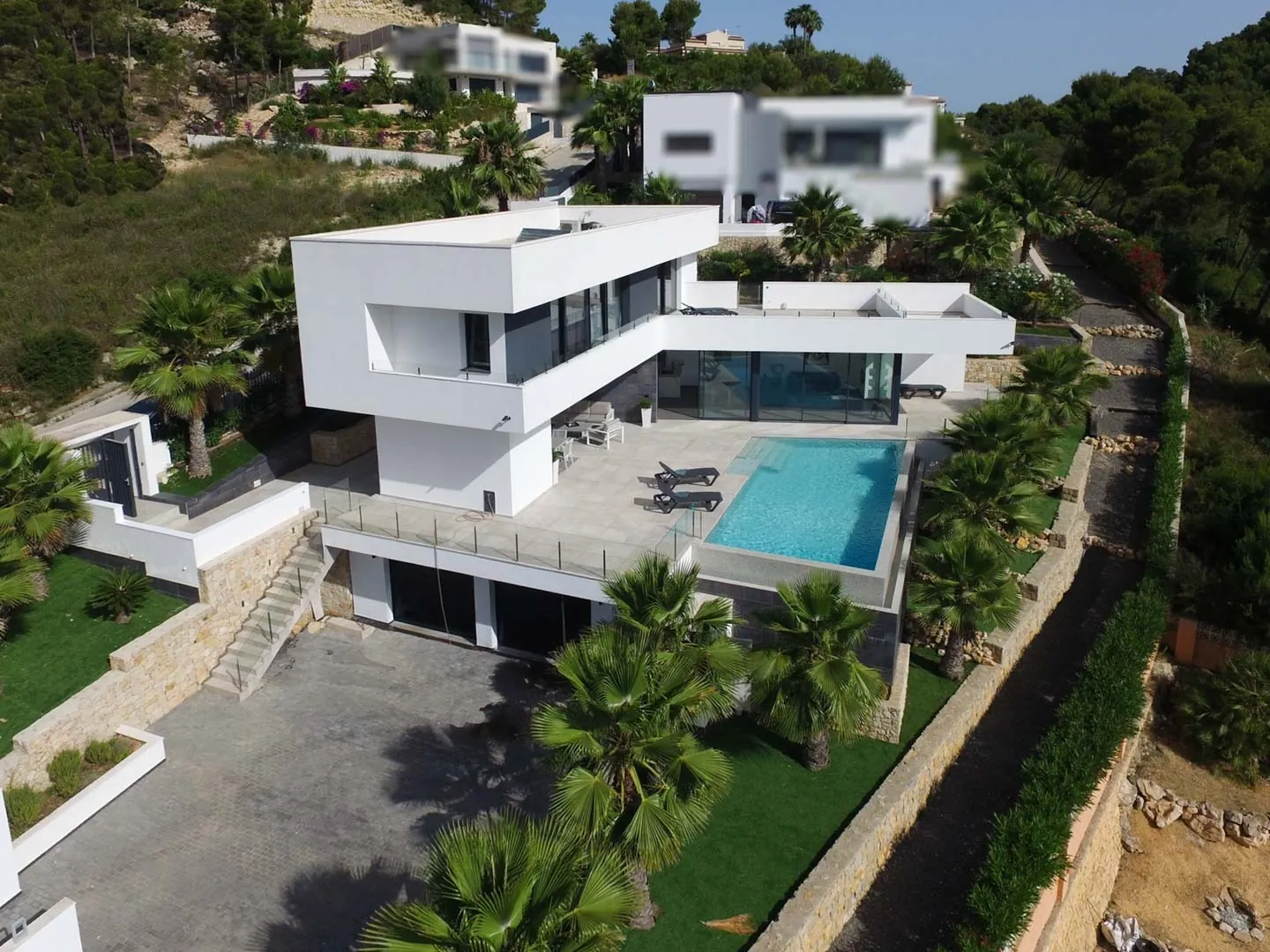 Impressionnante villa moderne de luxe dans un emplacement privilégié avec vue dégagée à vendre à Jávea.