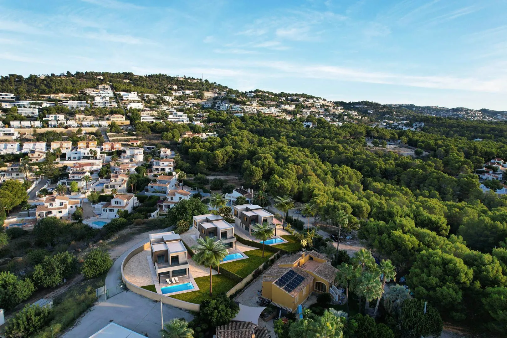 Villa moderna en construcción en venta en Calpe