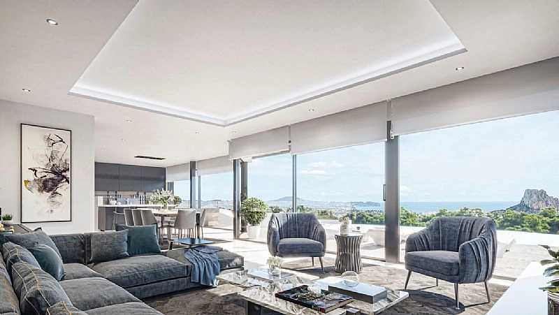 Hermosa villa espaciosa con vistas al mar en Calpe