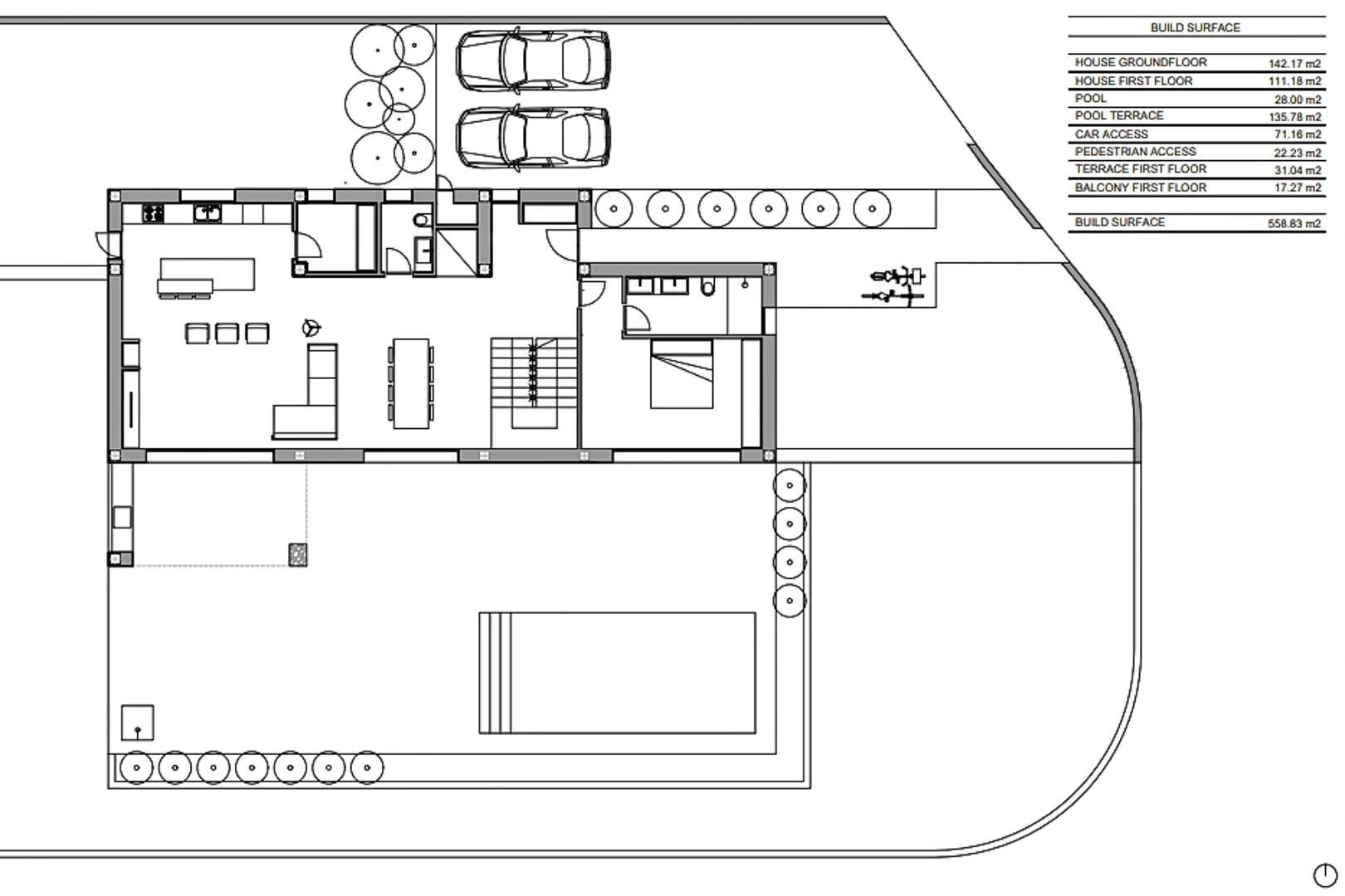 Proyecto de villa moderna con licencia a la venta en Moraira