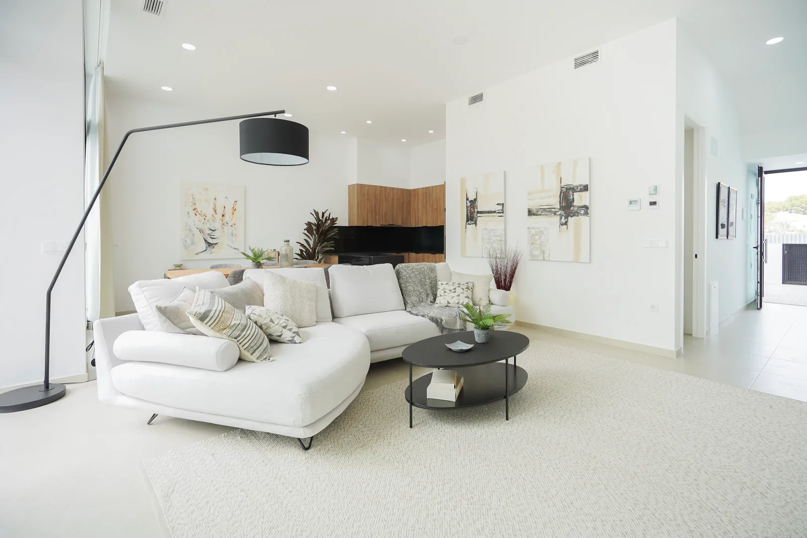 Moderne nieuwbouw geschakelde chalet te koop in Calpe