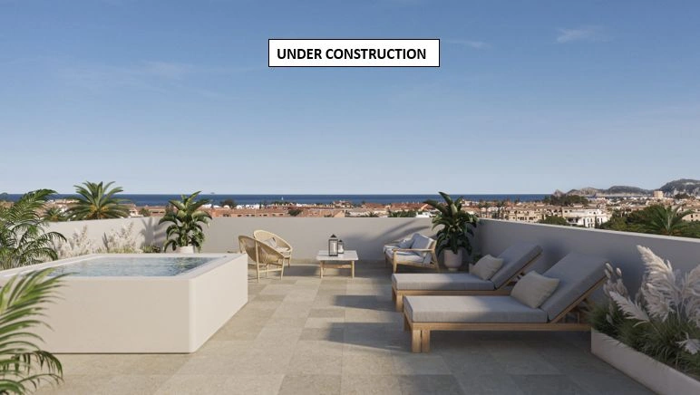Ático moderno en construcción en venta en Jávea