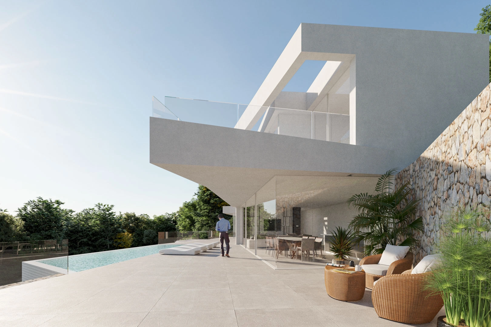 Villa moderne en construction avec vue panoramique sur la mer à vendre à Altea.