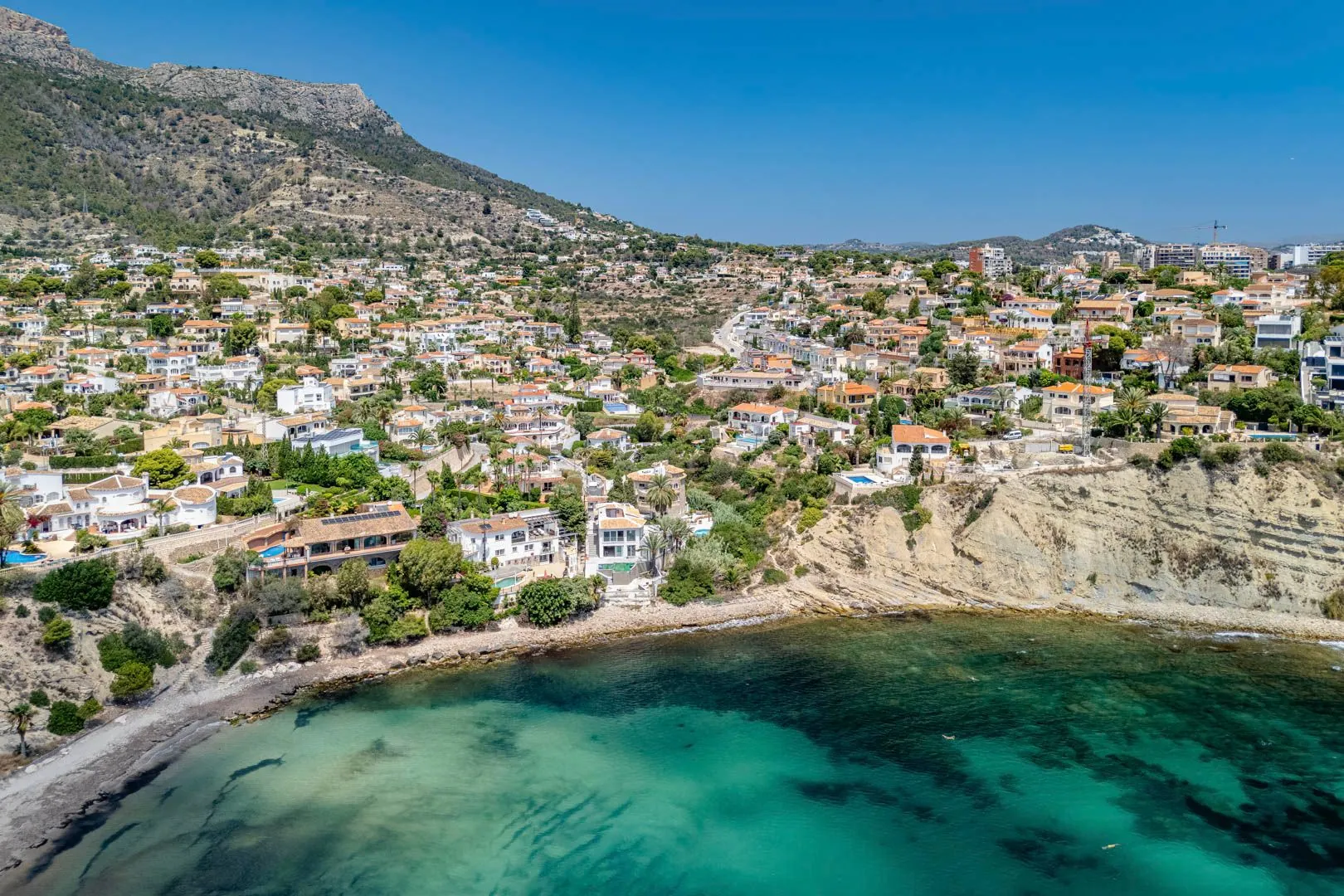 Villa met uitzicht op zee te koop in Calpe