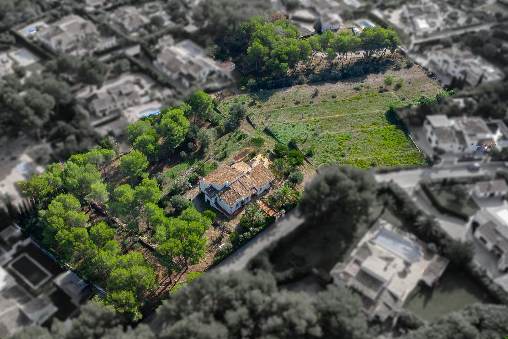 Ensemble de 5 Parcelles avec Villa dans l'Exclusif Urbanisation La Lluca, Jávea