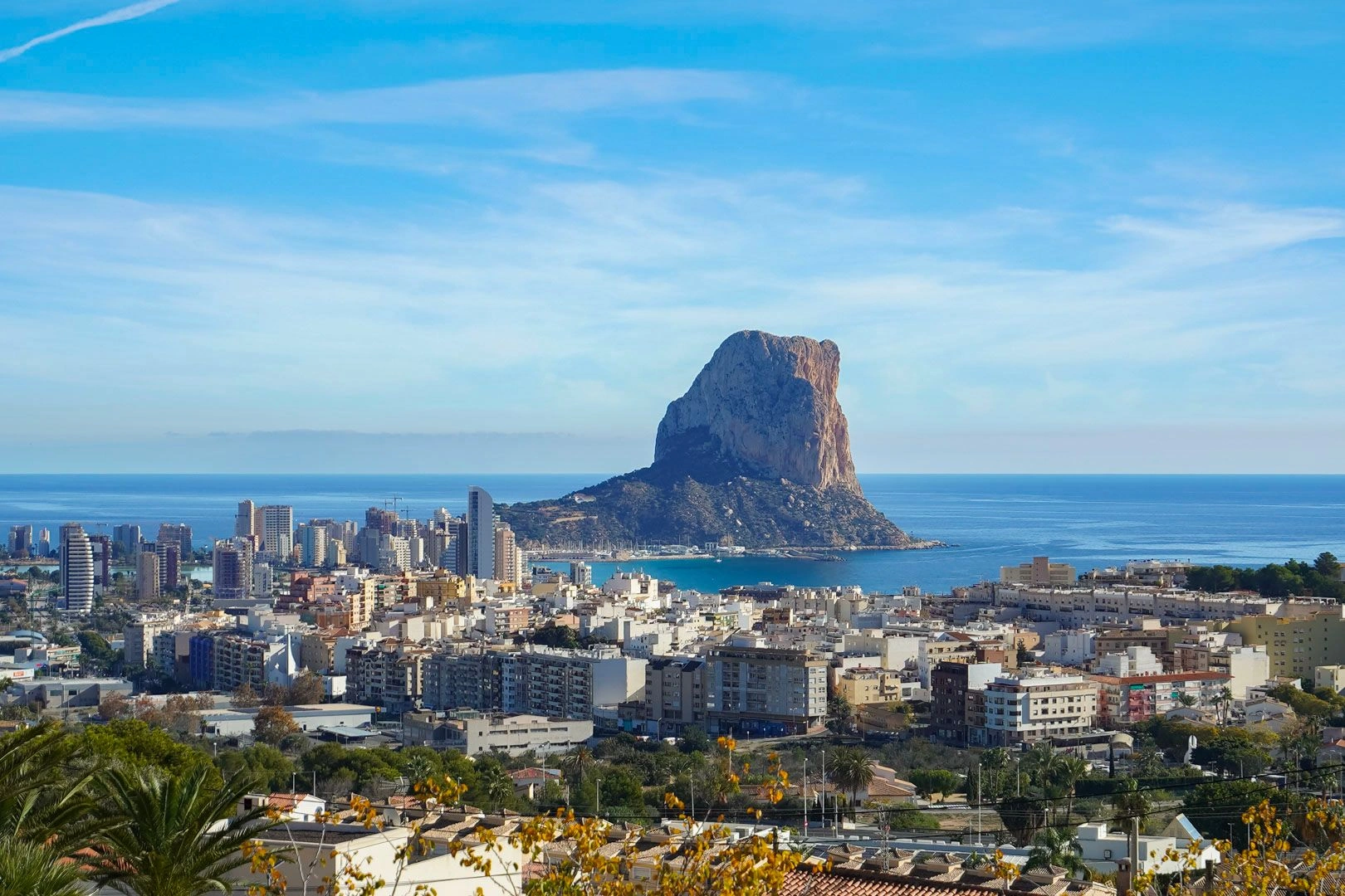 Villa con vistas panoramicas al mar en venta en Calpe