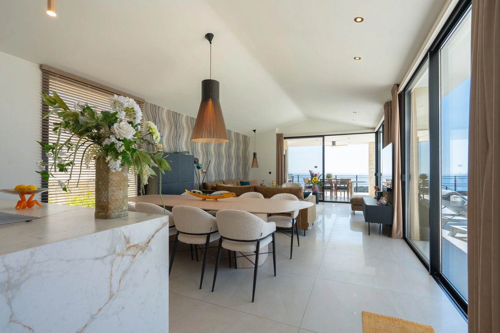 Impresionante villa mediterránea de lujo con vistas al mar en venta en Benissa