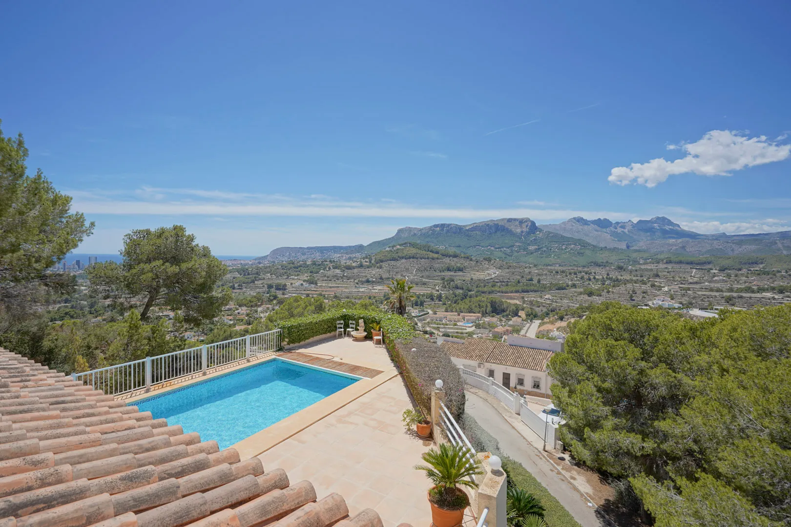 Villa con vistas panorámicas en venta en Calpe
