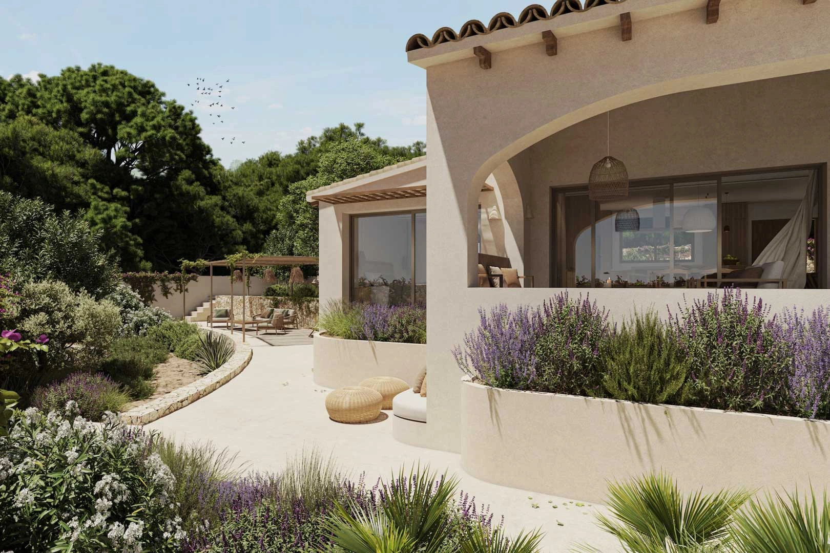 Progetto Esclusivo di Villa Mediterranea con Vista Mare