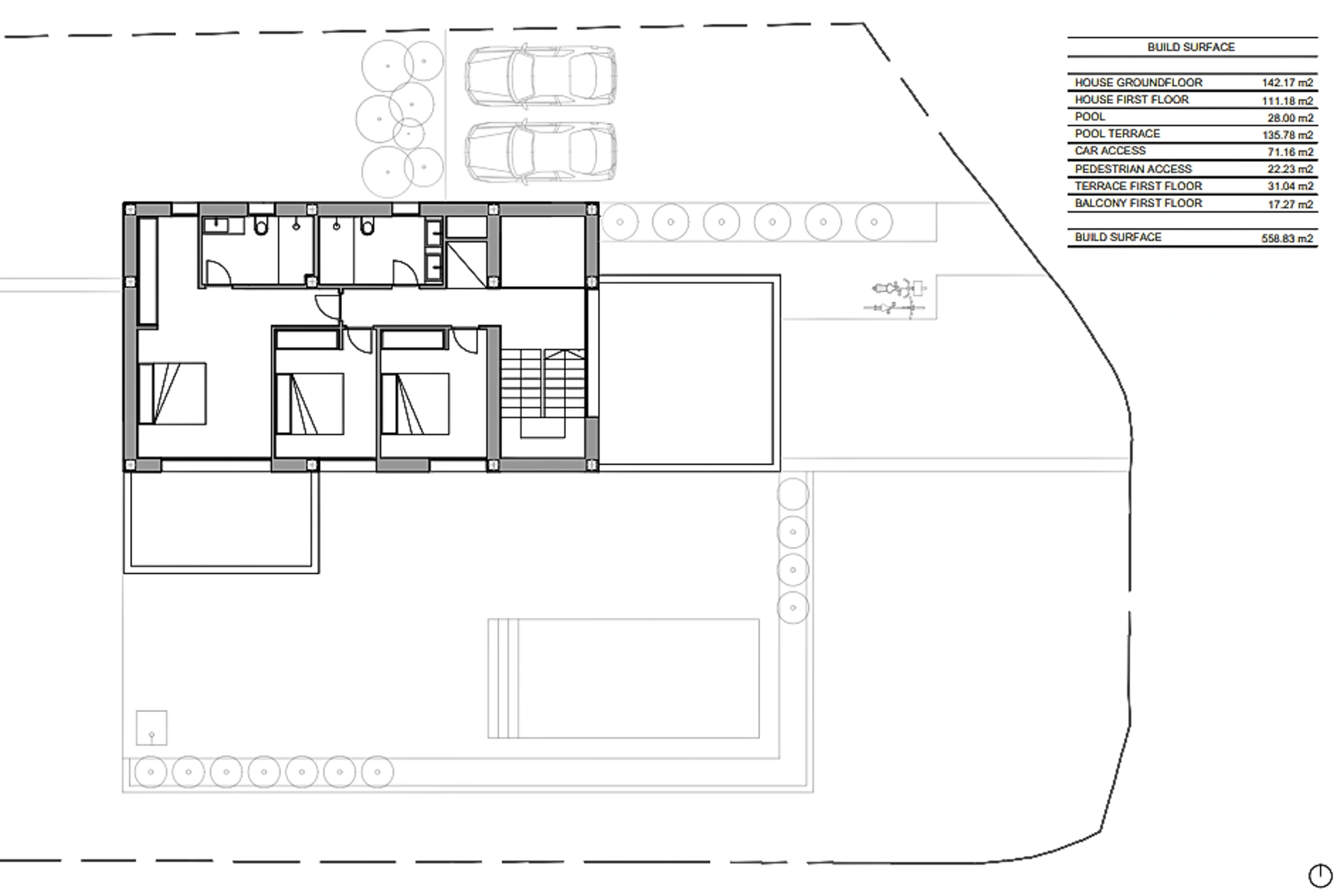 Proyecto de villa moderna con licencia a la venta en Moraira