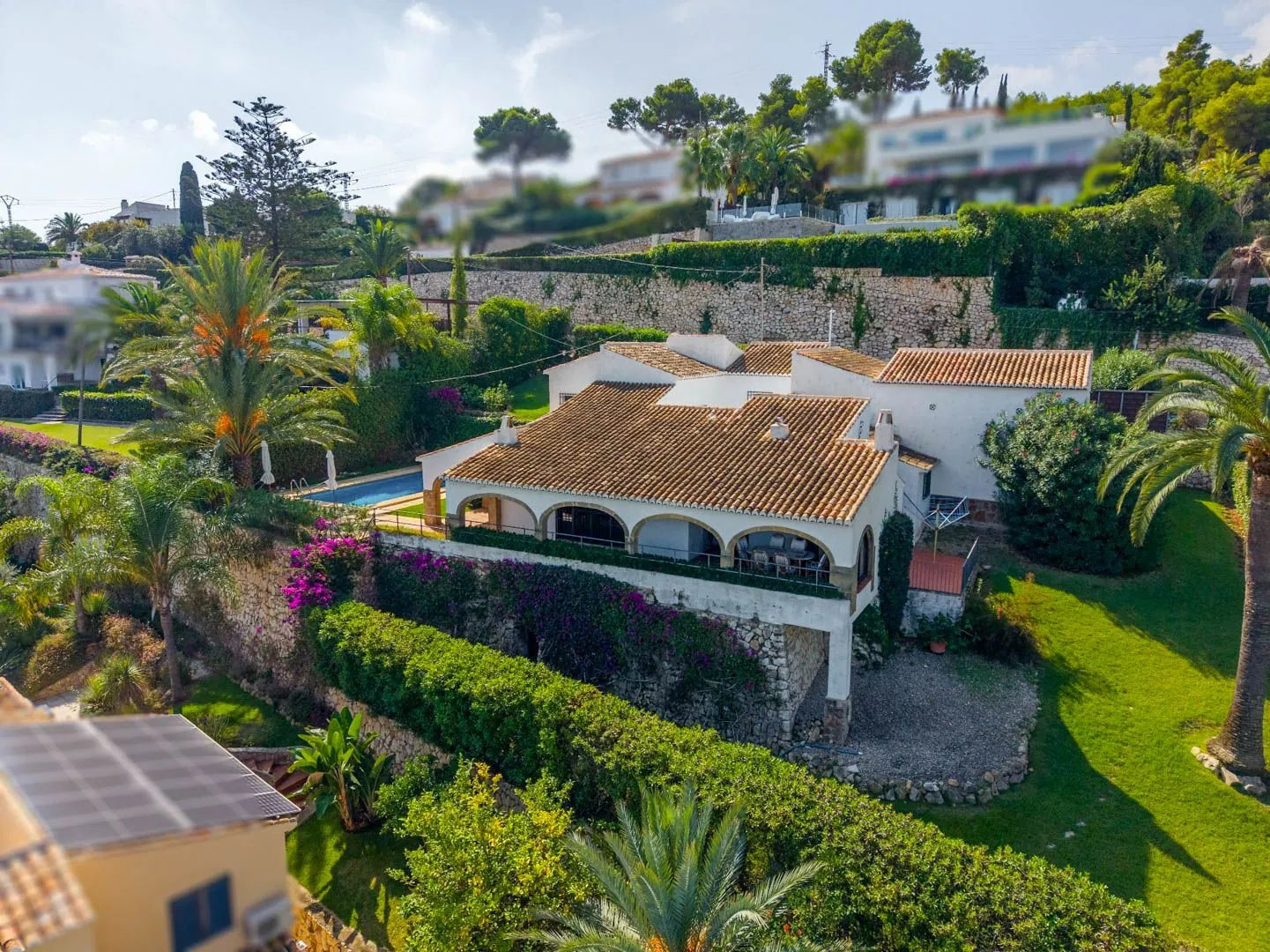 Mediterraanse villa met panoramisch uitzicht op zee te koop in Jávea