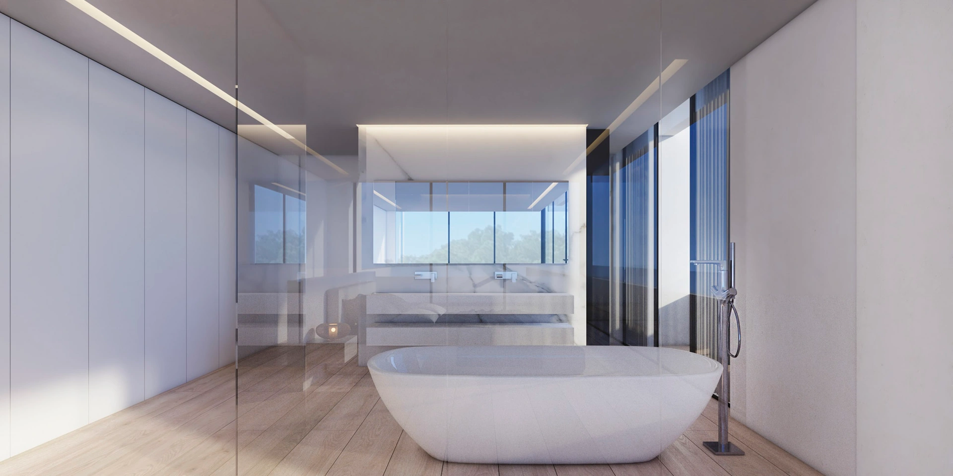 Villa moderne avec vue sur la mer en construction à vendre à Jávea
