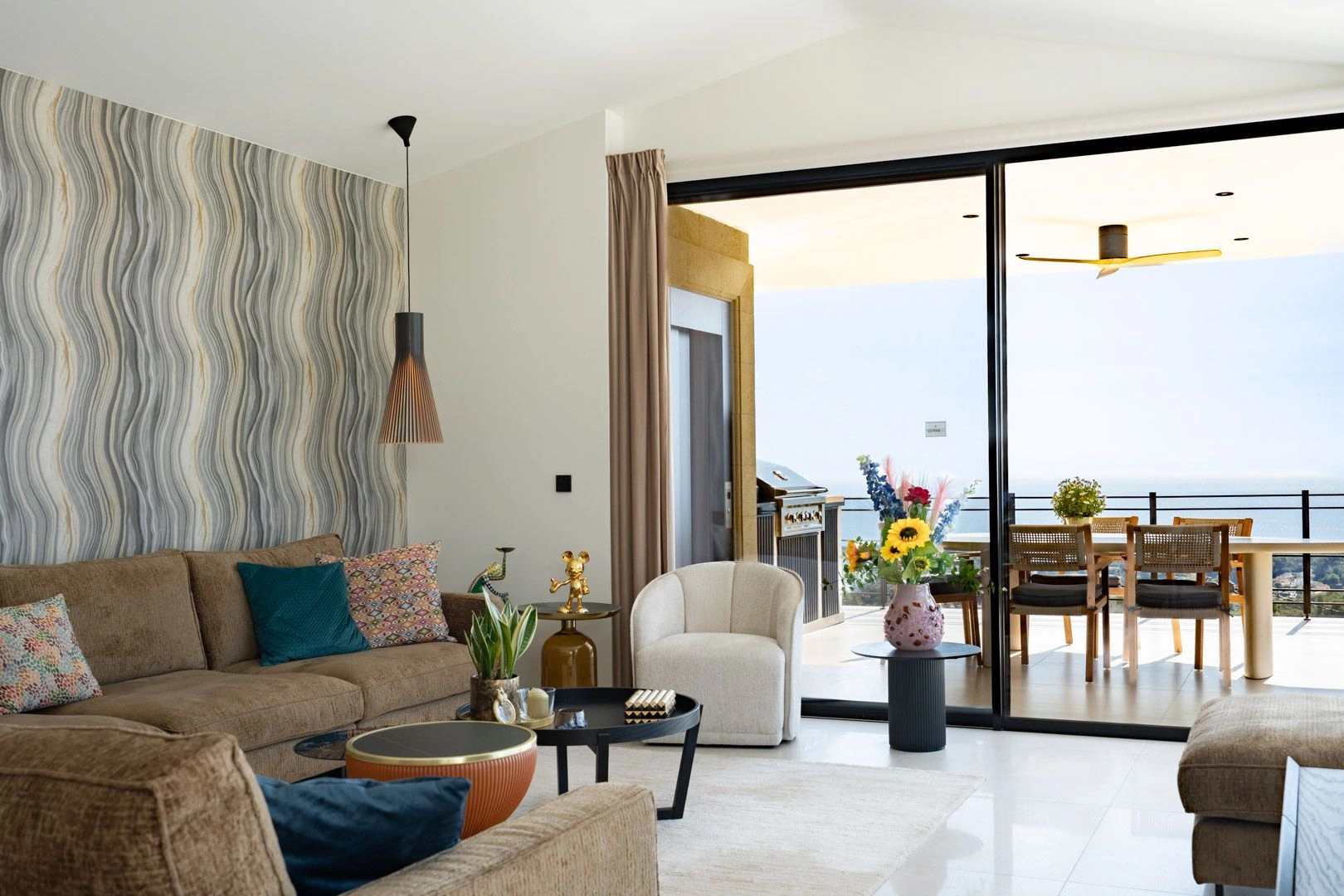 Impresionante villa mediterránea de lujo con vistas al mar en venta en Benissa