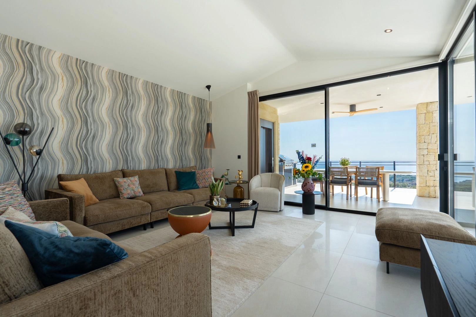 Impresionante villa mediterránea de lujo con vistas al mar en venta en Benissa