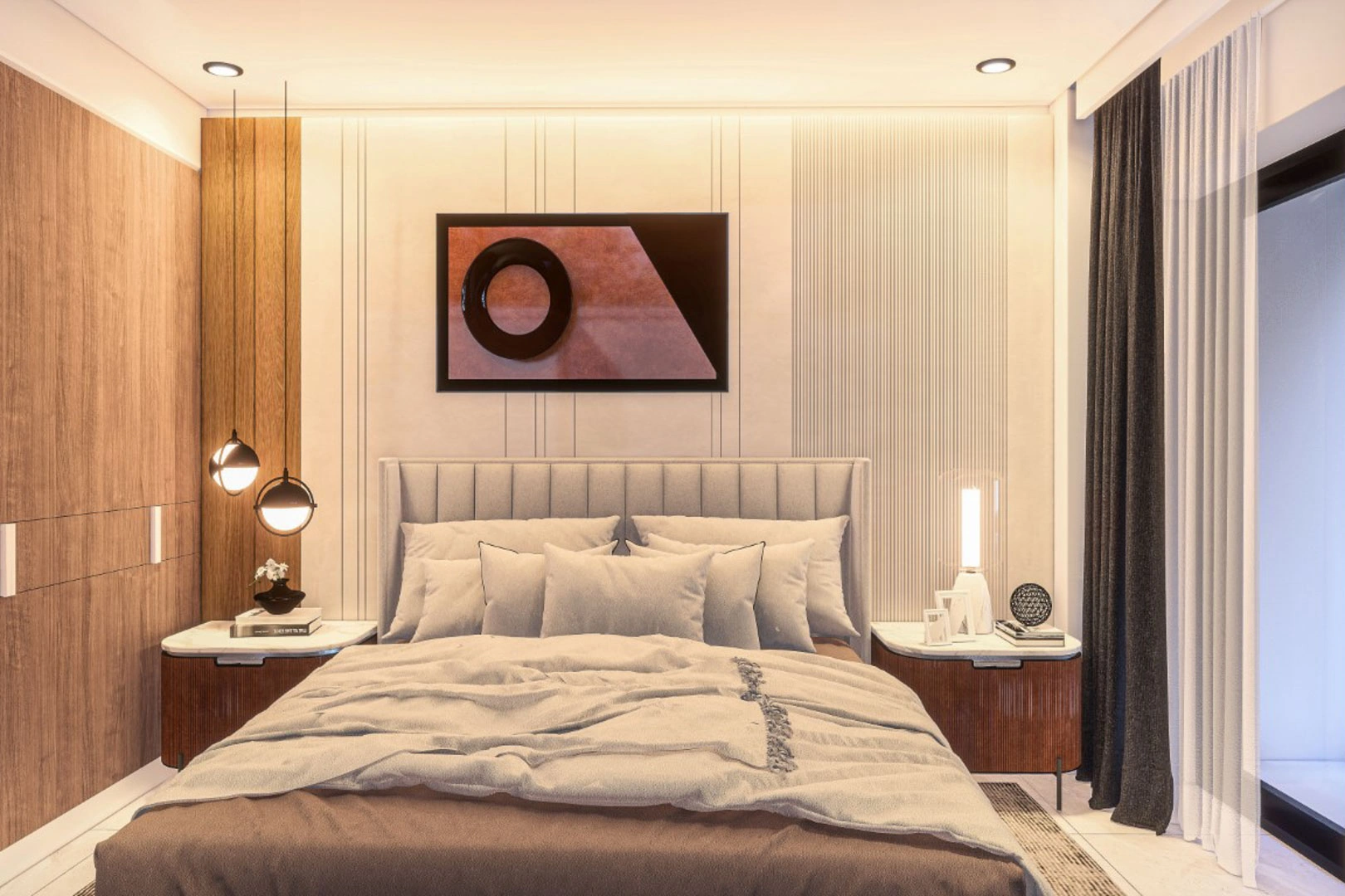 Complejo de villas independientes en construcción con piscina privada y vistas parciales al mar a la venta en pedreguer.