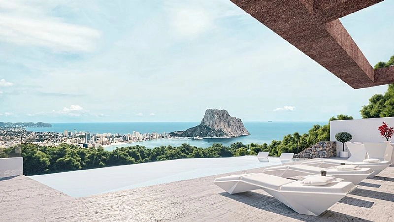 Hermosa villa espaciosa con vistas al mar en Calpe