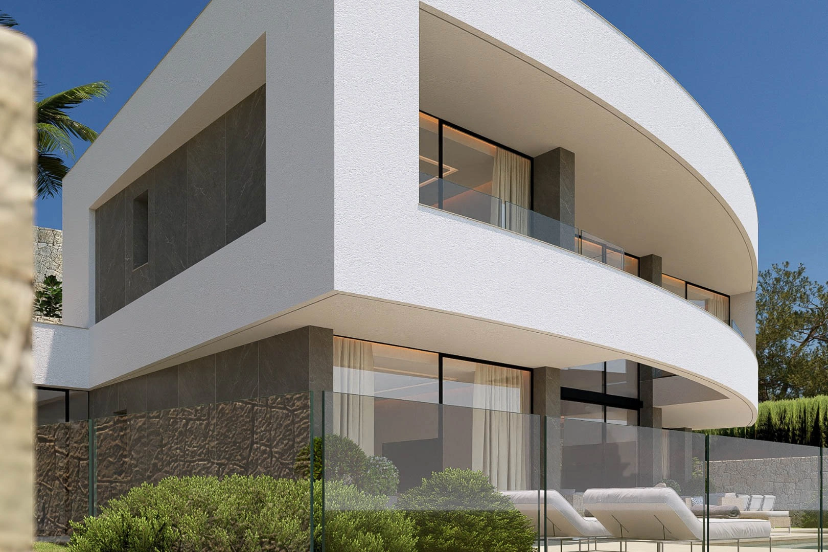 Projet de villa moderne avec vue panoramique à vendre à Calpe.