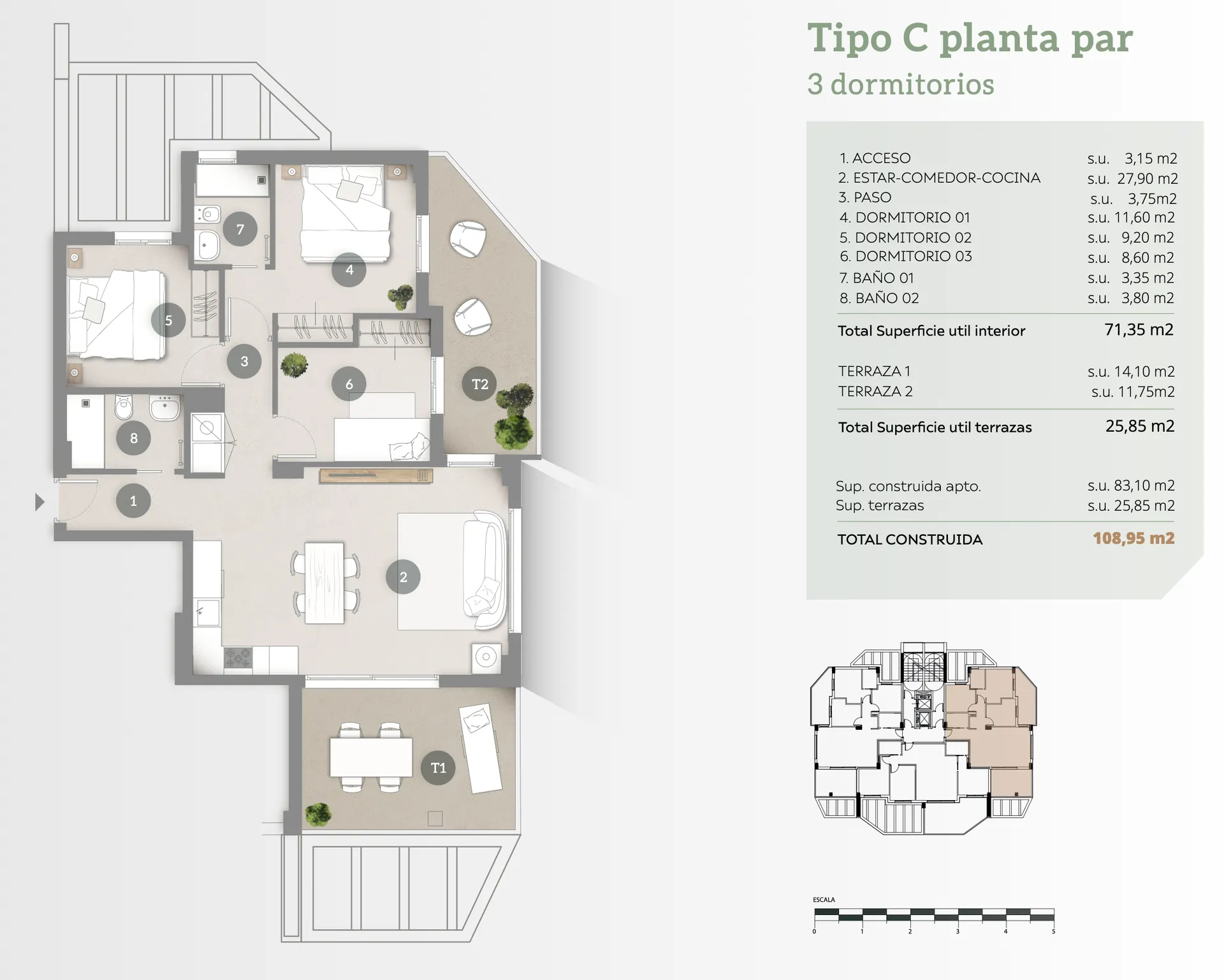 Piso de obra nueva en venta en Calpe