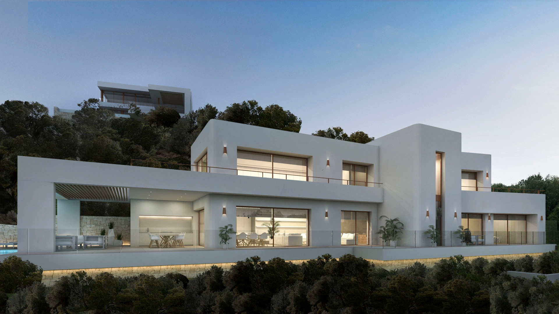 Villa moderne avec vue sur la mer en construction à vendre à Jávea