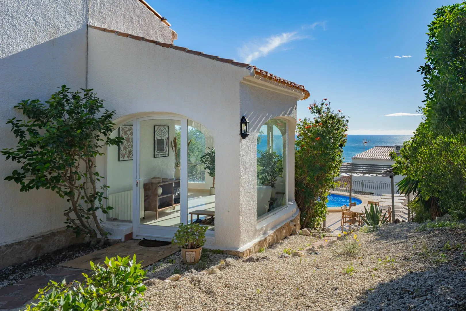 Traditionele villa met schitterend uitzicht op zee te koop in Ambolo, Jávea