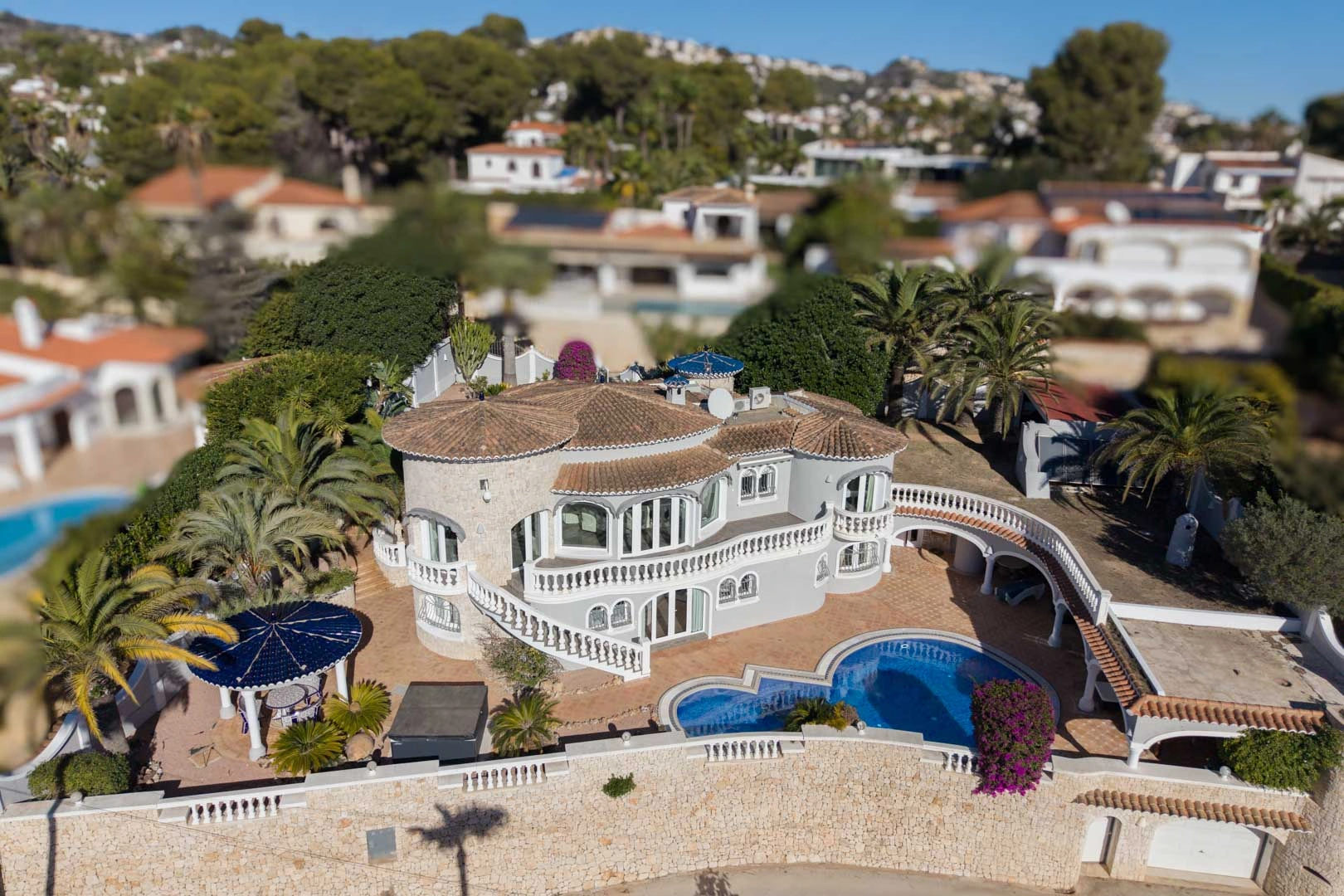 AR56324 - Villa mediterranea con vista panoramica sul mare in vendita a Benissa