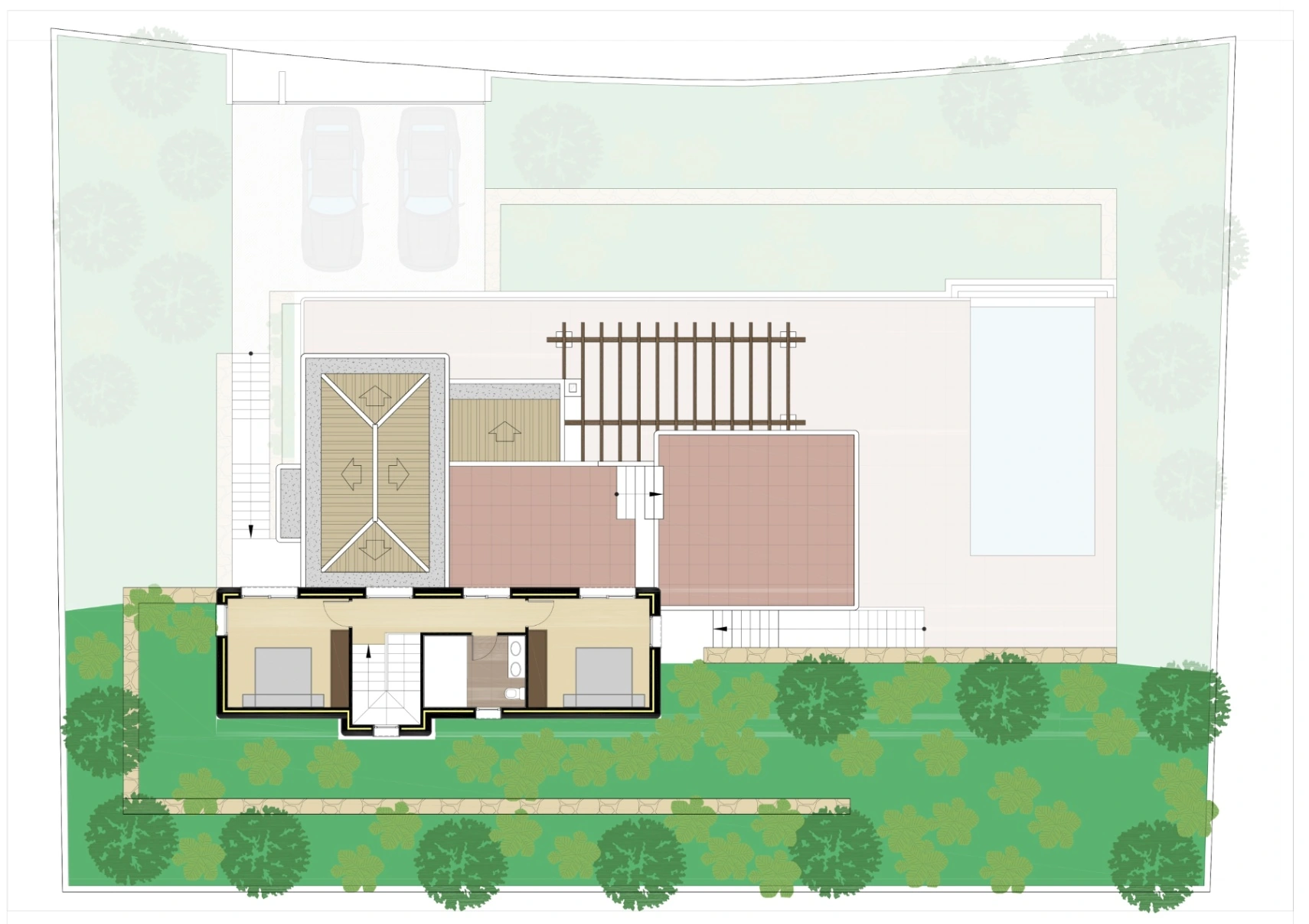 Villa ibicenca elegante con piscina y amplio jardín privado