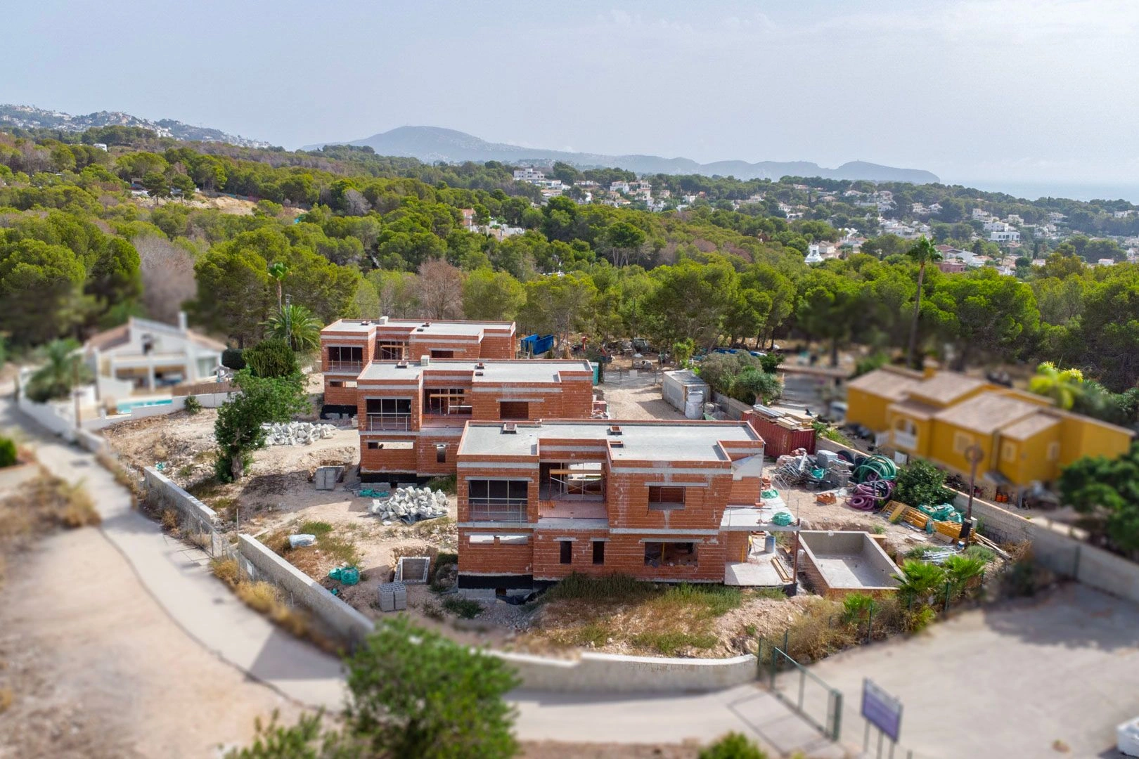 Villa moderna en construcción en venta en Calpe