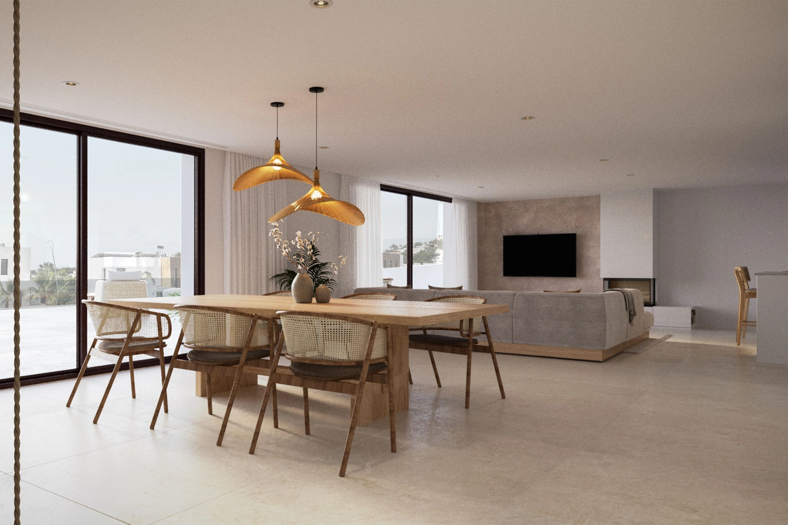 Proyecto de villa moderna con licencia a la venta en Moraira