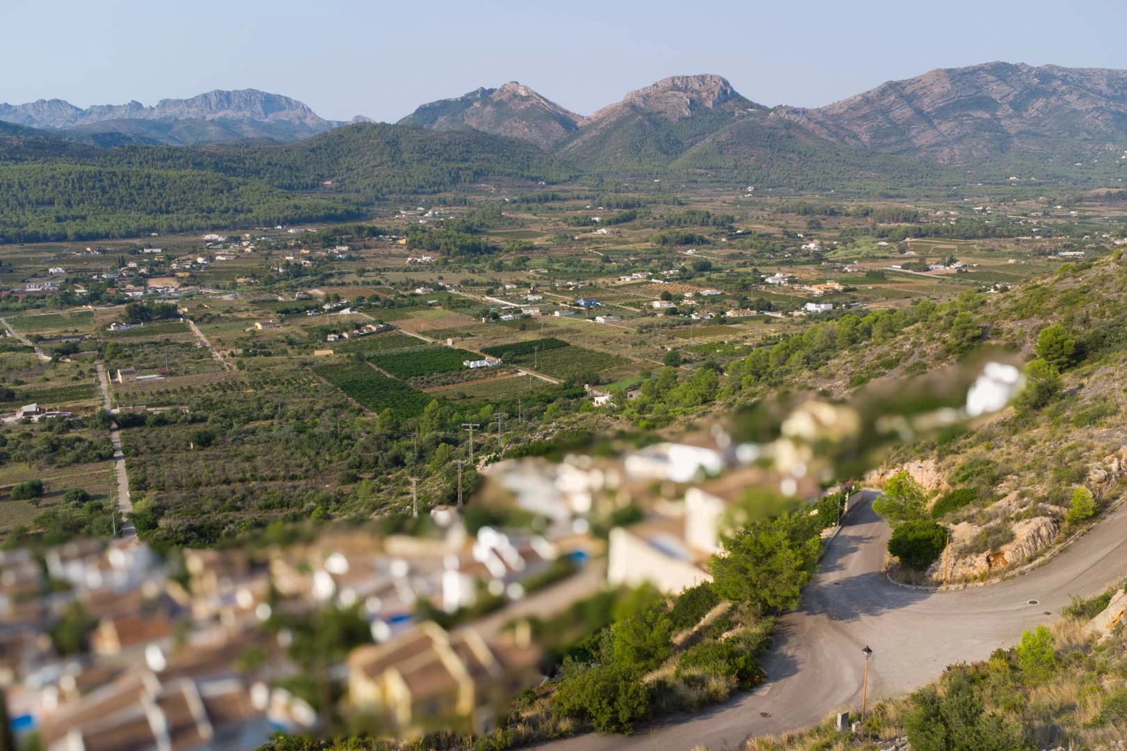 Urban plot with open views of the Jalón Valley.