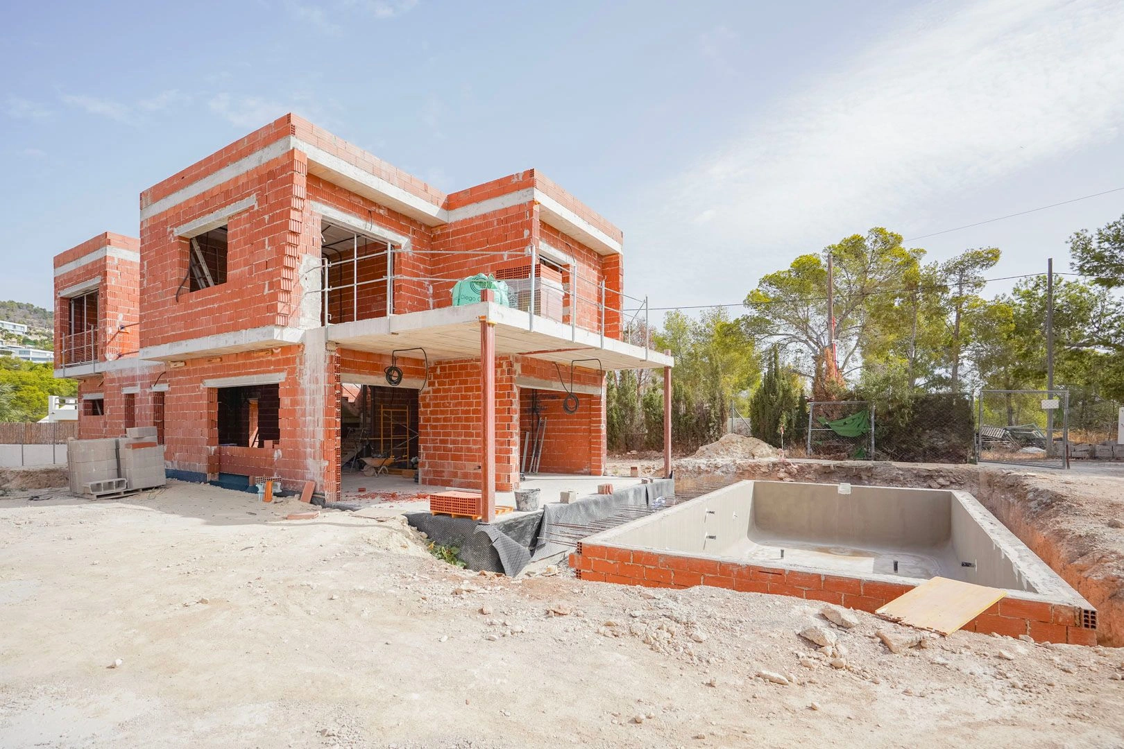 Villa moderna en construcción en venta en Calpe