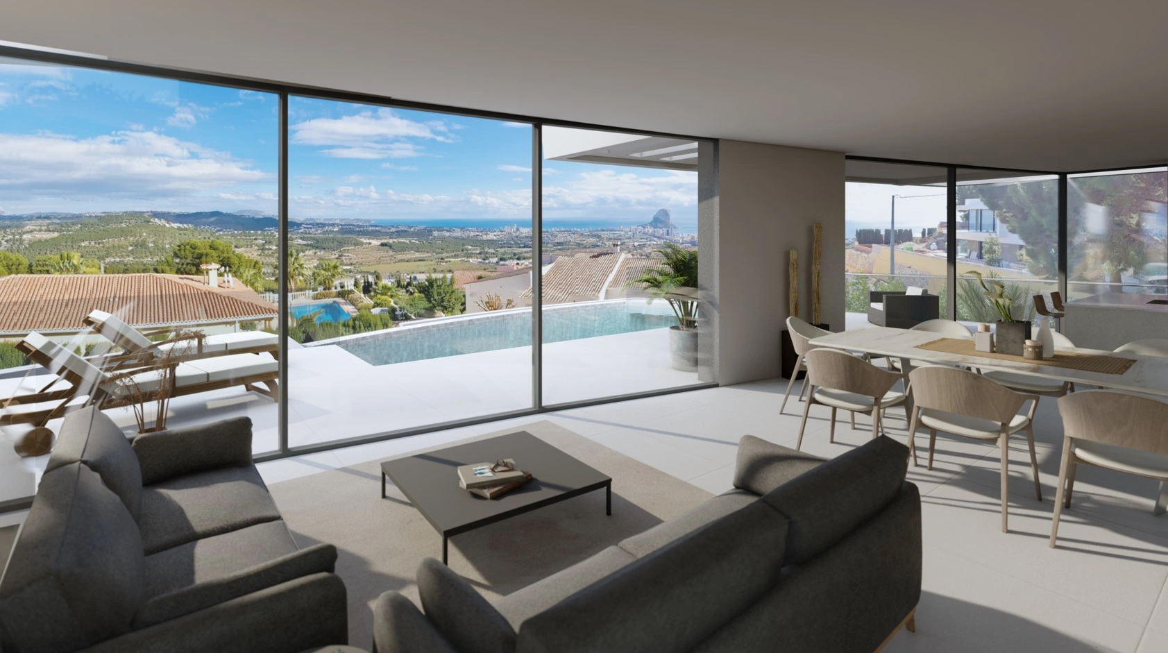 Spectaculaire villa met zeezicht te koop in Calpe