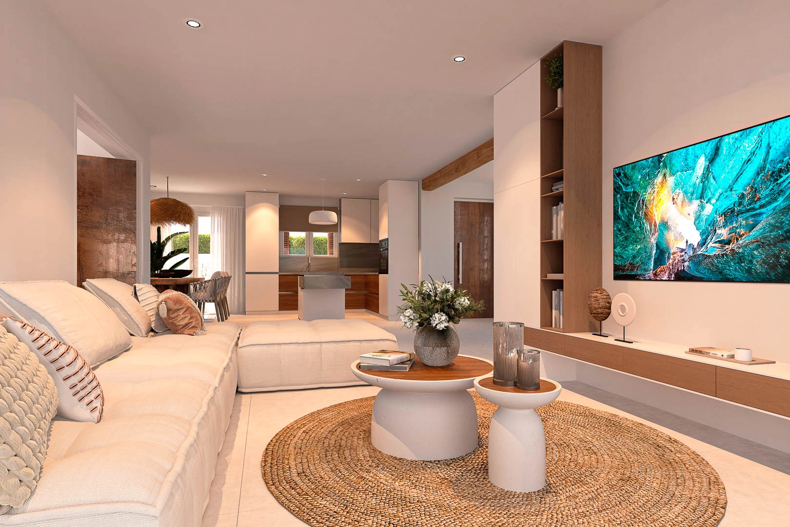 Proyecto de villa estilo ibicenco a la venta en Pedreguer.