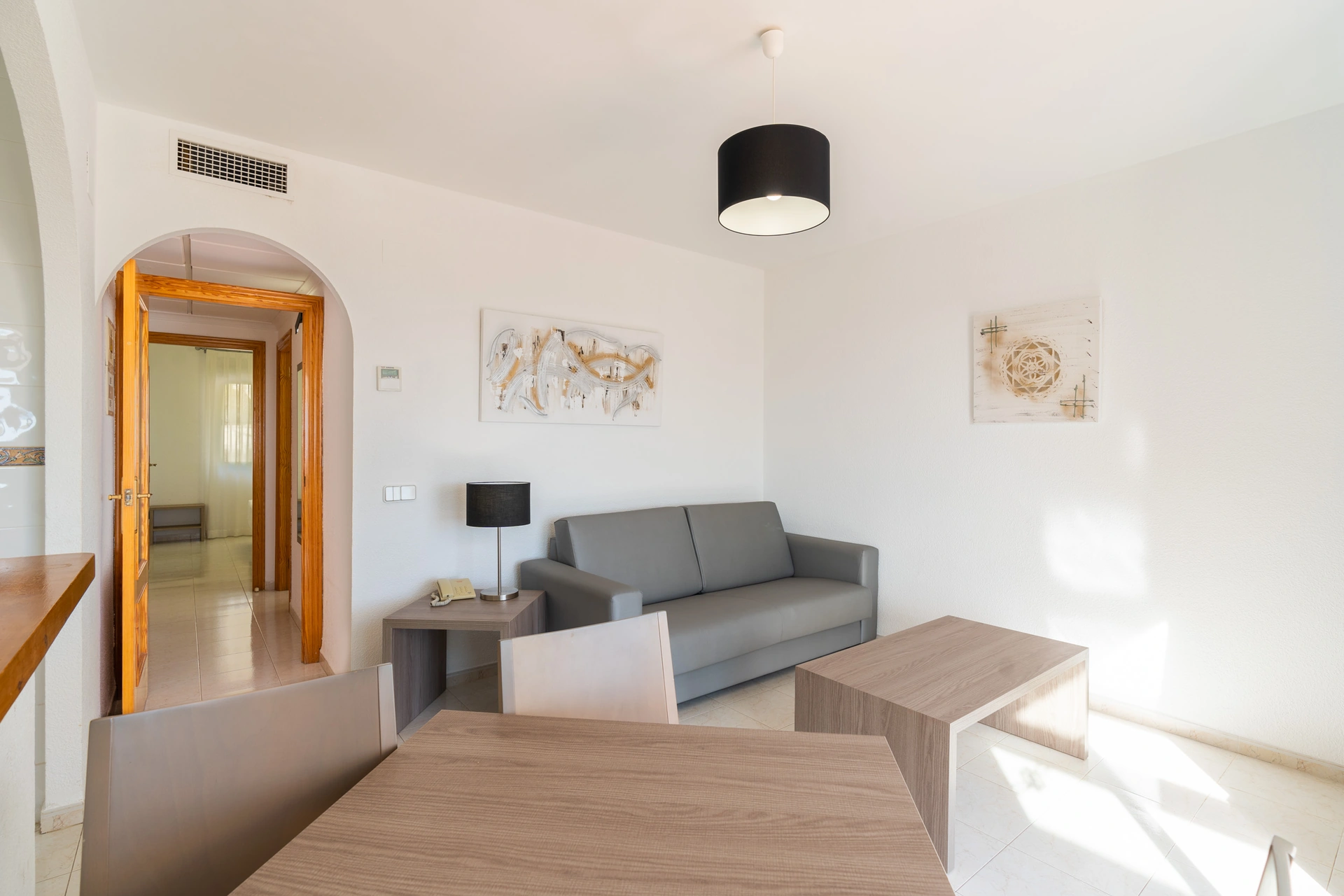 Bungalow en venta en Calpe en zona residencial con vistas al mar y Peñon de Ifach