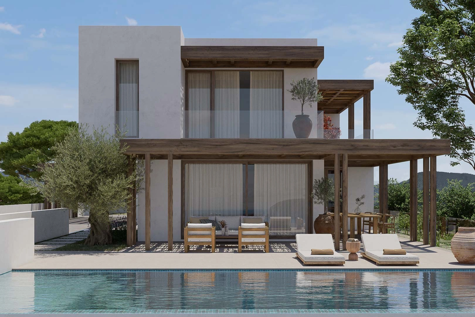 AR55242 - Proyecto de villa moderna en construcción dentro de una urbanización con vistas al mar