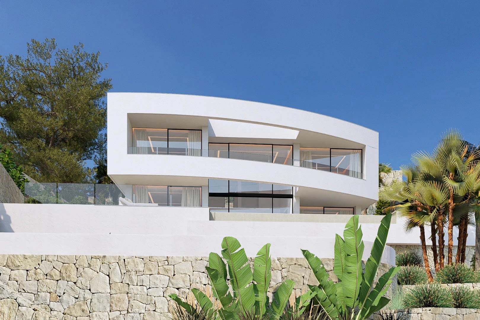 Projet de villa moderne avec vue panoramique à vendre à Calpe.