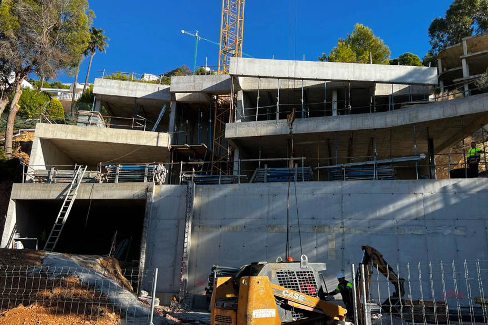 Villa moderne en construction avec vue panoramique sur la mer à vendre à Altea.