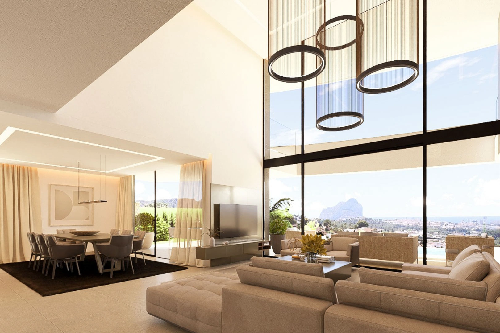 Projet de villa moderne avec vue panoramique à vendre à Calpe.