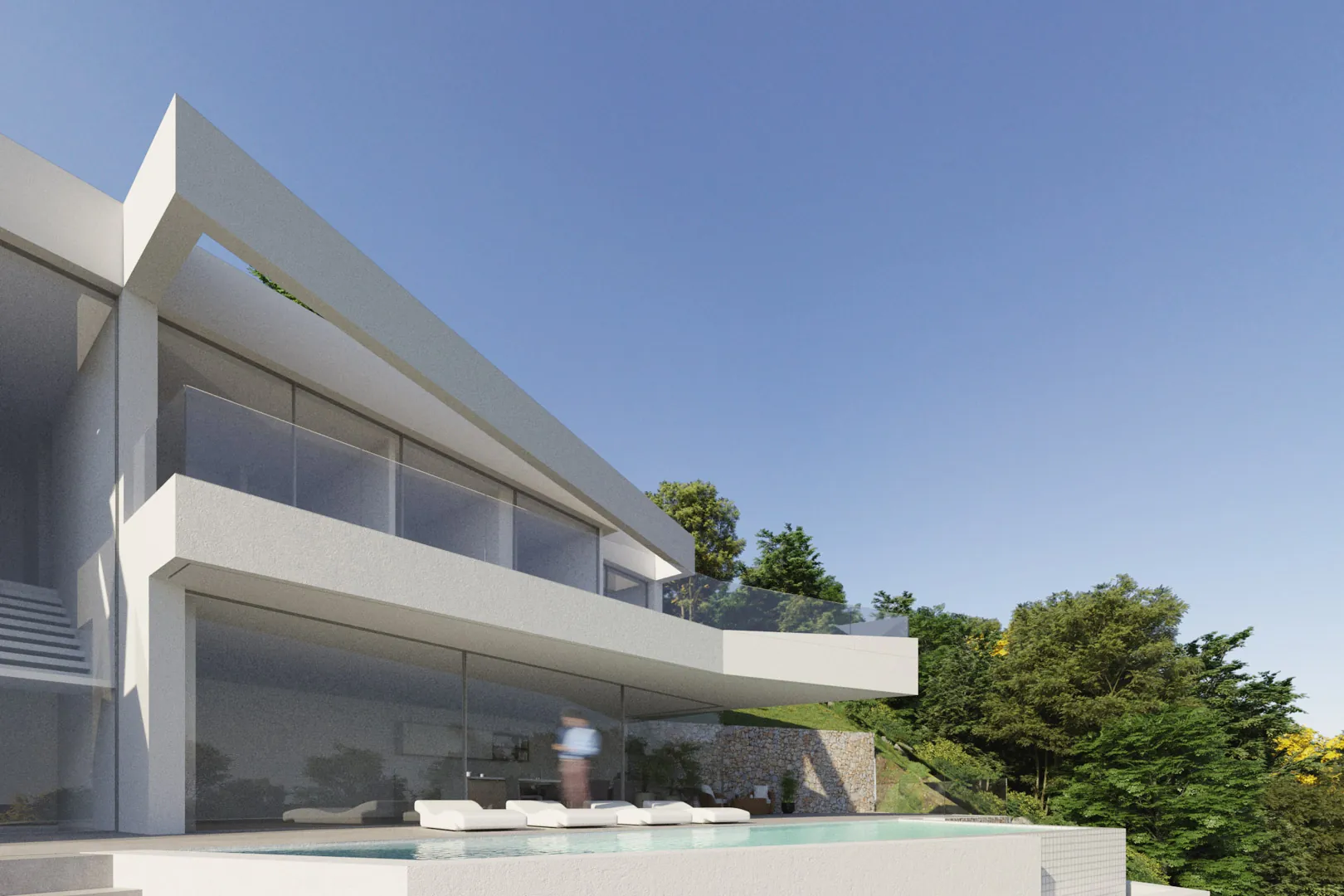 Villa moderne en construction avec vue panoramique sur la mer à vendre à Altea.