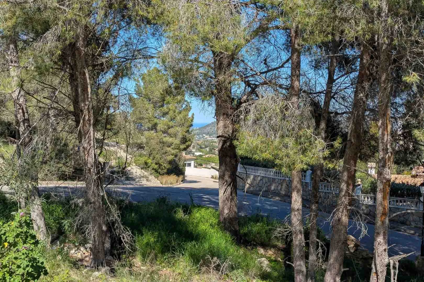 Complejo de villas independientes en construcción con piscina privada y vistas parciales al mar a la venta en pedreguer.
