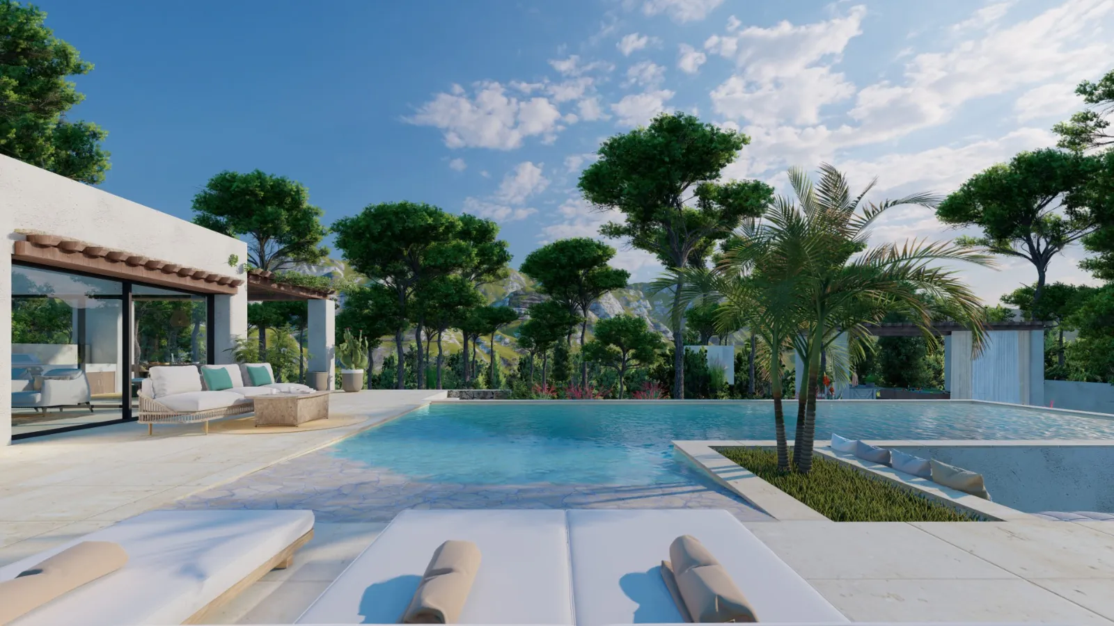 Belle villa d’Ibiza avec vue sur la mer à vendre à Jávea