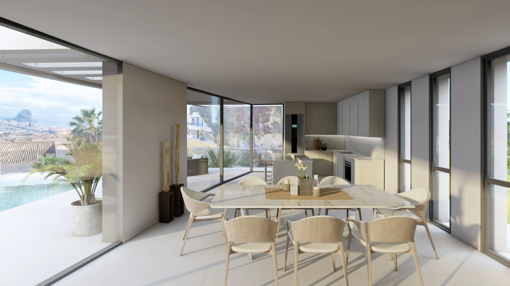 Spectaculaire villa met zeezicht te koop in Calpe
