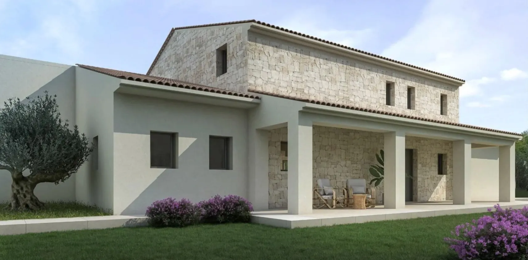 Villa mediterránea con piscina y amplios espacios en Moraira